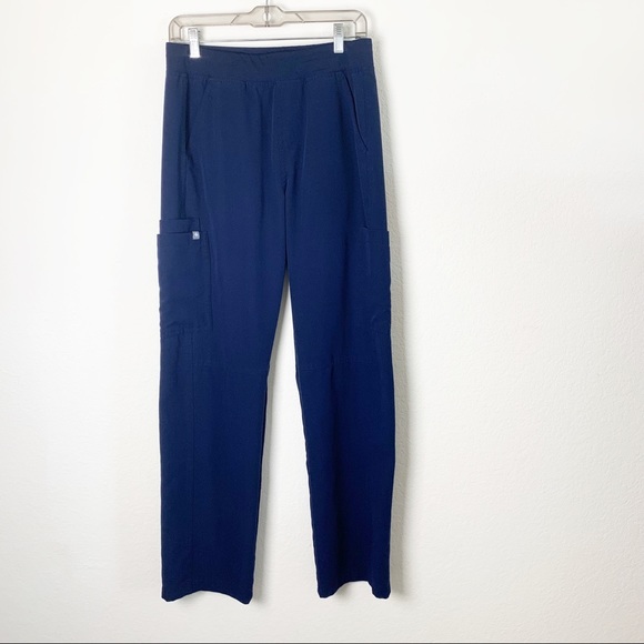 Figs Mens Axim Blue Cargo Scrub Pants 